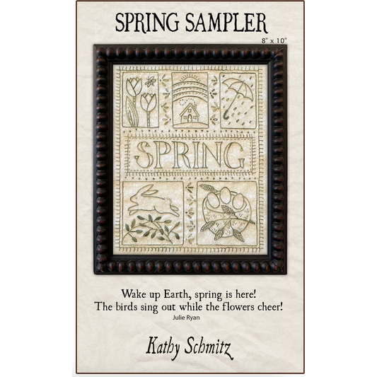 Kathy Schmitz ~ Spring Sampler Embroidery Pattern