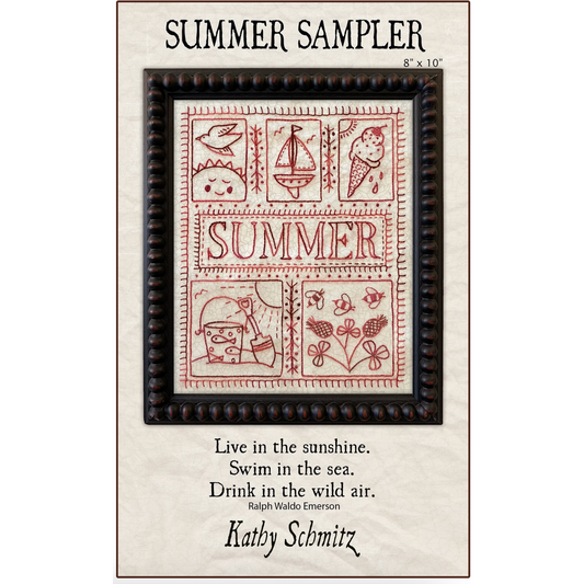 Kathy Schmitz ~ Summer Sampler Embroidery Pattern