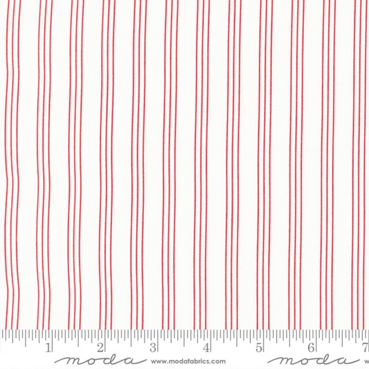 Lighthearted ~ Stripe Cream Red 55296 11