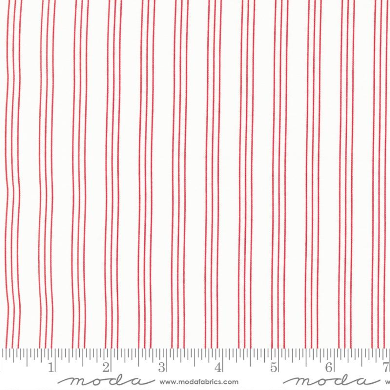 Lighthearted ~ Stripe Cream Red 55296 11