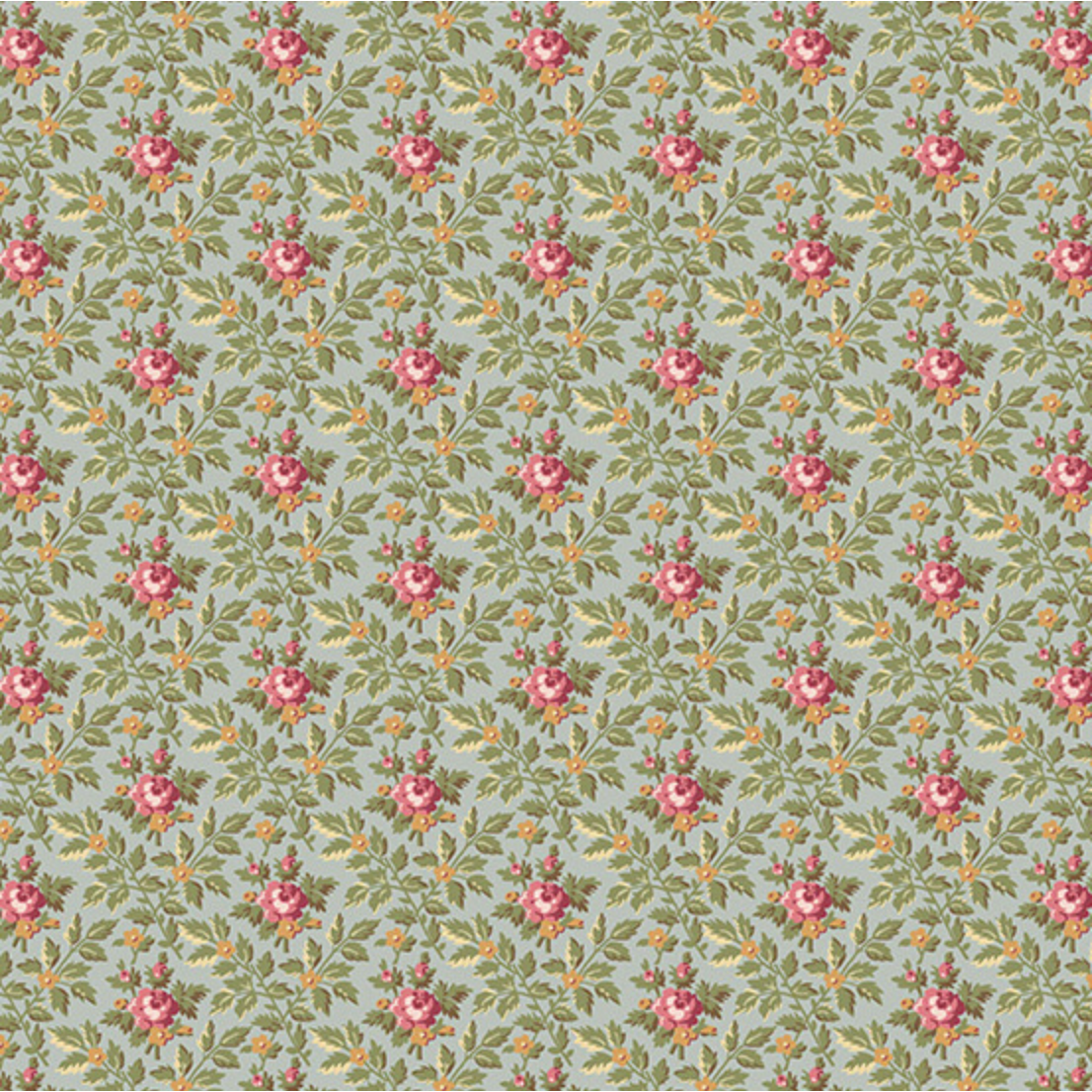 French Mill by Andover Fabrics - Wallpaper Roses A-737-C