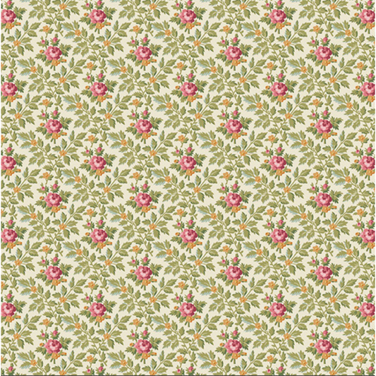 French Mill by Andover Fabrics - Wallpaper Roses A-737-L