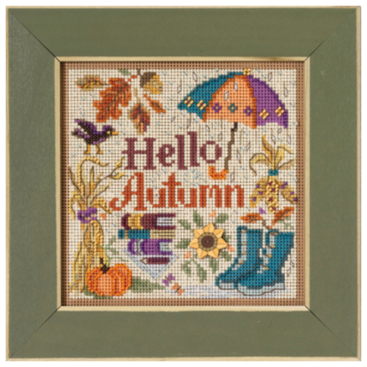 2023 Autumn Buttons & Beads  ~ Hello Autumn Cross Stitch Kit