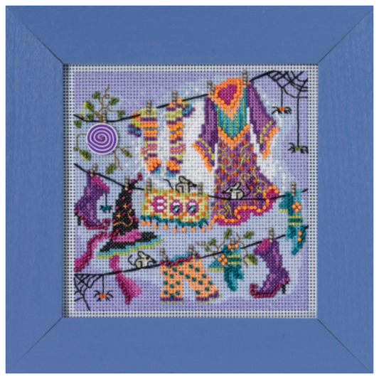 2023 Autumn Buttons & Beads  ~ Wanda's Clothsline Cross Stitch Kit