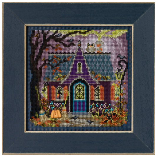 2023 Autumn Buttons & Beads  ~ Haunted Cottage Cross Stitch Kit