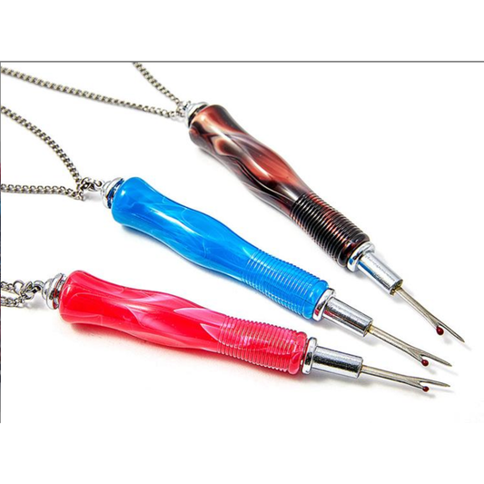 Seam Ripper with Necklace ~ Red