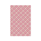 Sajou Oilcloth Fabric | Pink Motif on Ecru Base