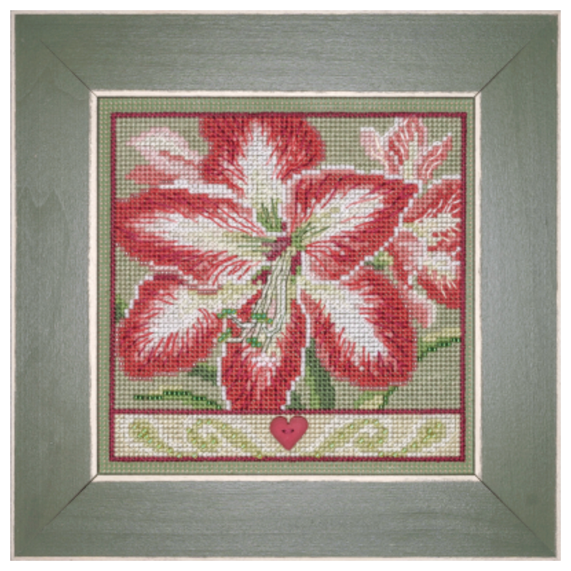 2023 Winter Buttons & Beads  ~ Amaryllis Cross Stitch Kit