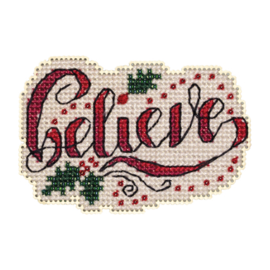 2023 Winter Holiday  ~ Holly Believe Cross Stitch Kit