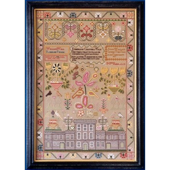 The Scarlet Letter ~ Ann Wallace 1817 Reproduction Sampler Pattern