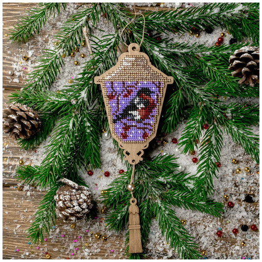 Wonderland ~ Lantern Christmas Stitched Ornament Kit FLK-451