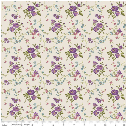 Anne of Green Gables ~ Floral Cream ~ C13853-CREAM