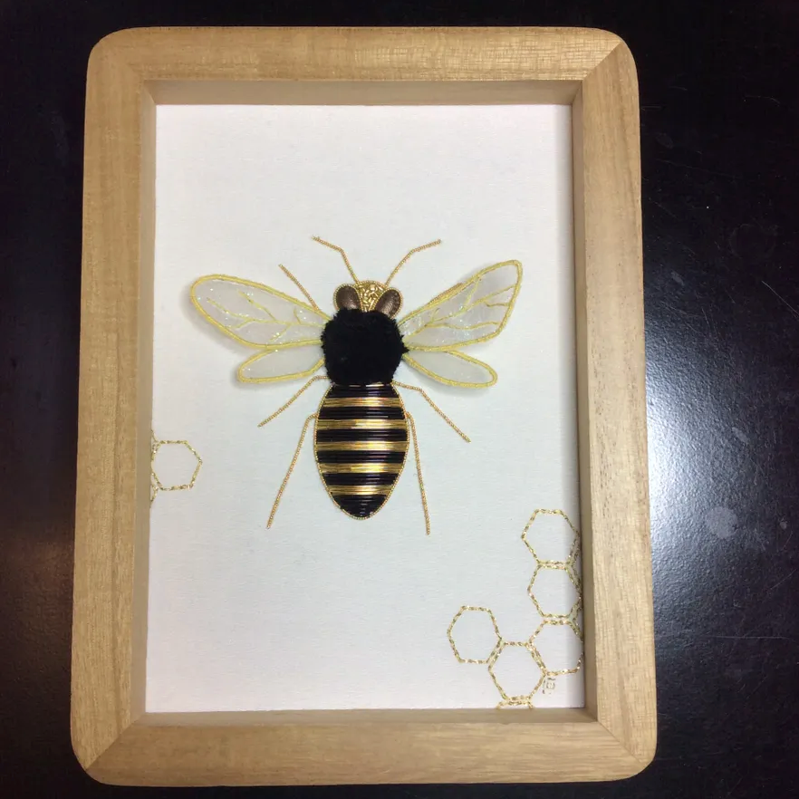The Bee - Goldwork and Stumpwork Kit
