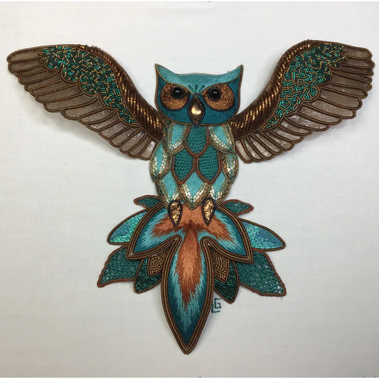 The Owl - Goldwork and Stumpwork Kit
