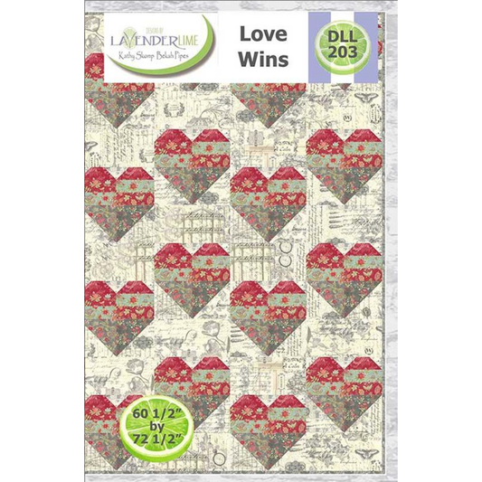Designs by Lavender Lime ~ Love Wins Quilt Pattern