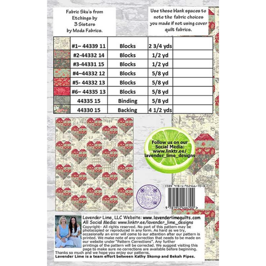 Designs by Lavender Lime ~ Love Wins Quilt Pattern