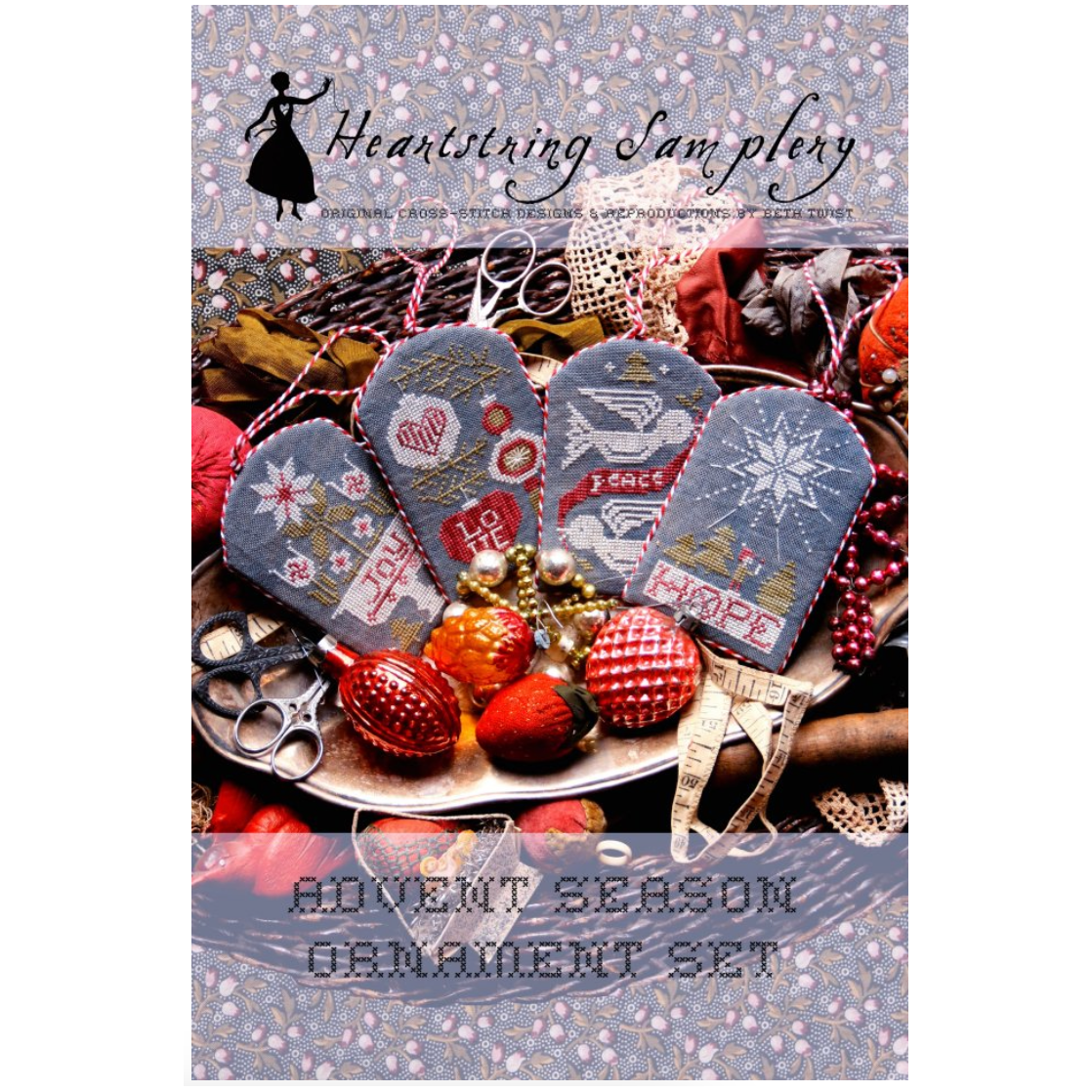 Heartstring Samplery ~ Advent Season Ornament Set