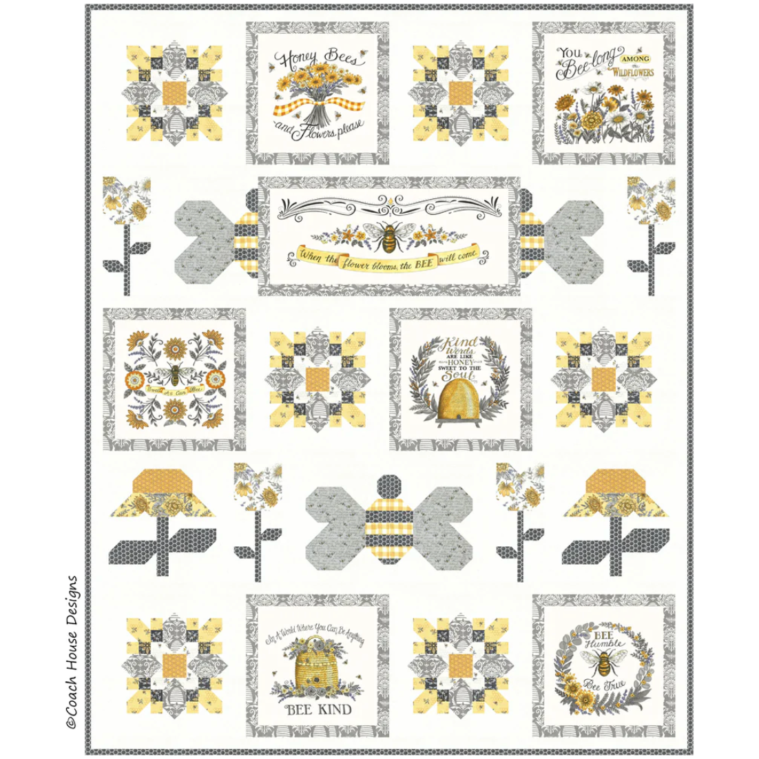 Coach House Designs ~ Honey to the Soul Quilt Pattern or Kit