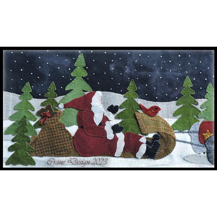 Crane Design Special Delivery Wool Applique Pattern Hobby House