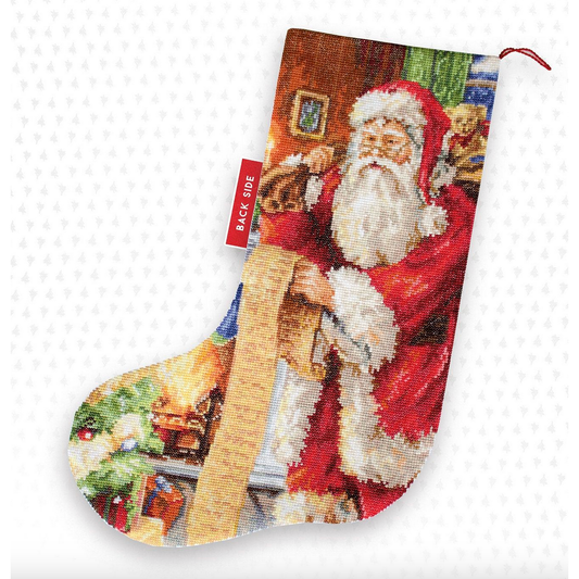 Luca-S | Santa Claus Stocking Cross-Stitch Kit PM1232L