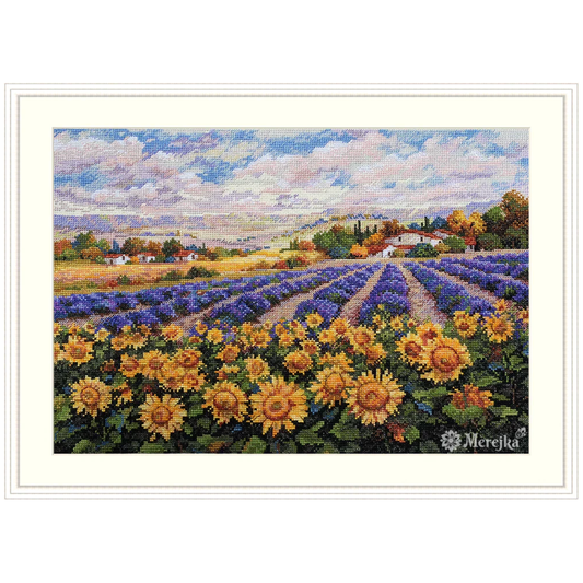 Merejka | Fields of Lavender & Sun Cross Stitch Kit K-179