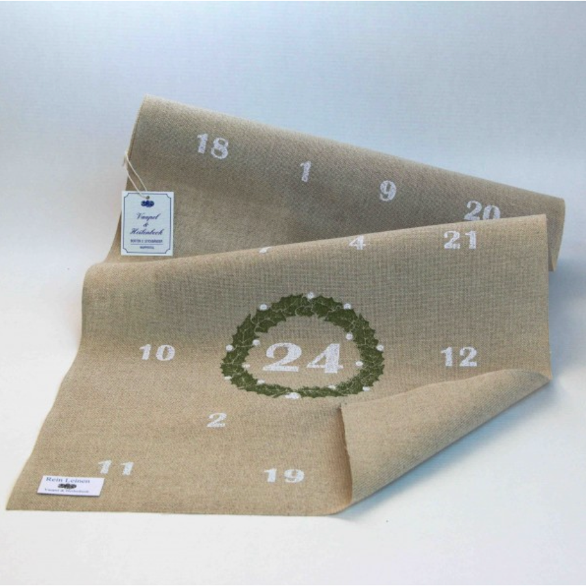 Vaupel & Heilenbeck Linen Banding - Printed Advent 5163-340-90112