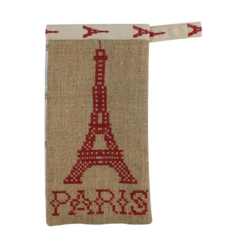 Sajou Eiffel Tower Cross Stitch Kit | Red