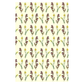 Sajou Oilcloth Fabric | Iris and Narcissus