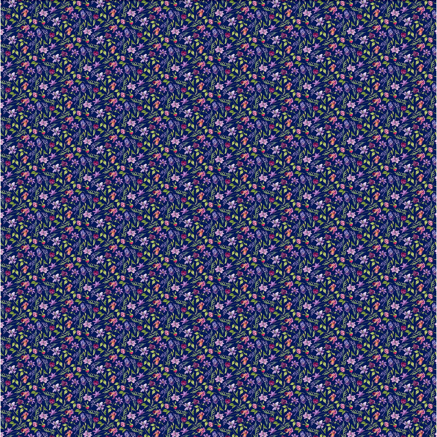 Deborah's Garden ~ Mini Pack Floral ~ Navy DP25597-49