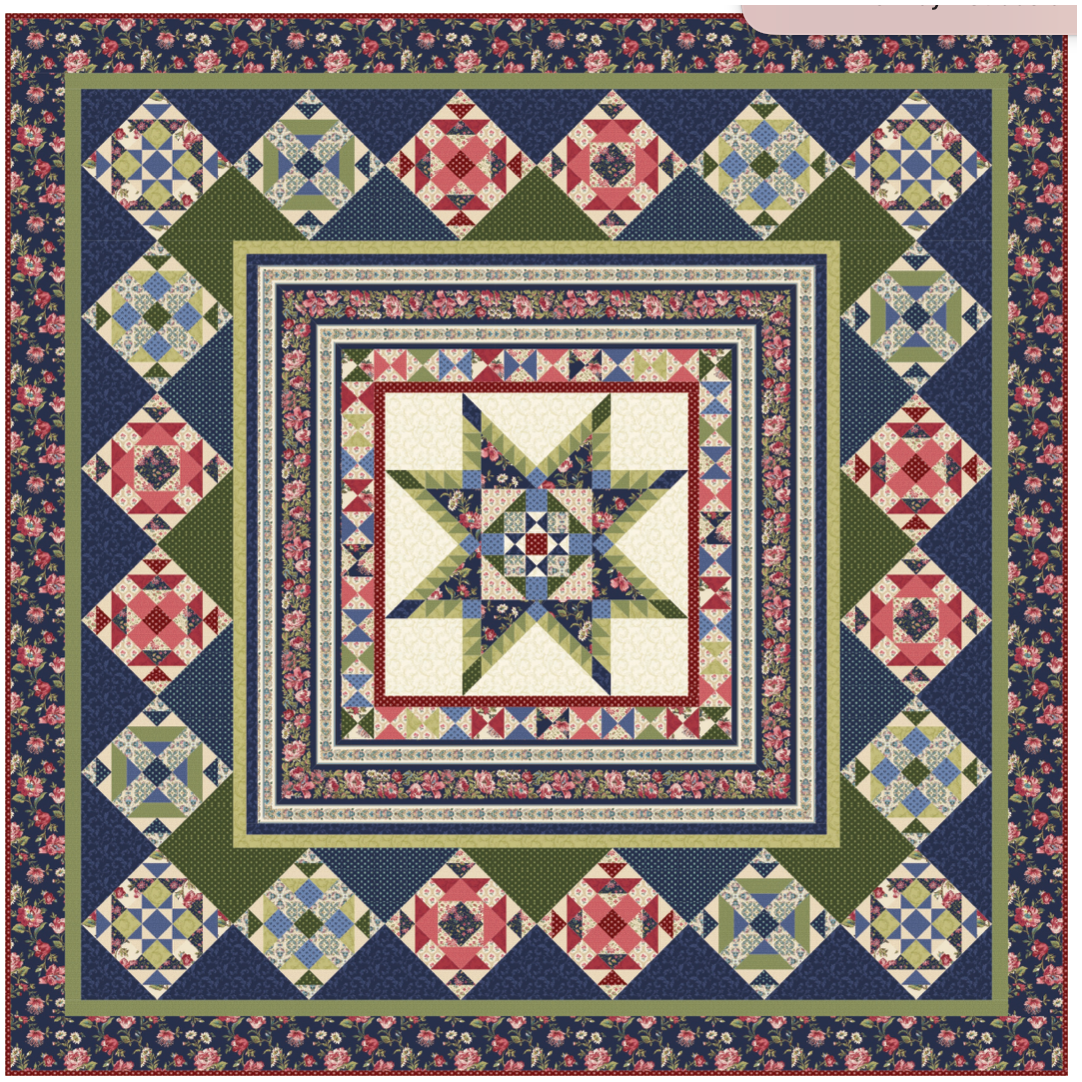 Midnight Meadow Block of the Month Featuring Midnight Meadow from Marcus Fabrics | Subscription