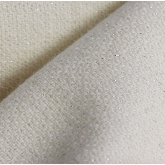 Dorr Mill | Silver Sparkle Wool Fabric 8313