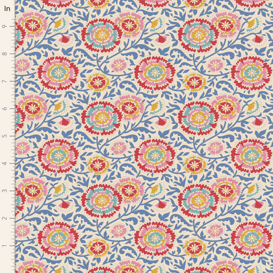Tilda Fabrics Jubilee ~ TIL100560 ~ Elodie ~ Teal