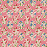 Tilda Fabrics Jubilee Blenders ~ TIL110097 ~ Farm Flowers ~ Pink