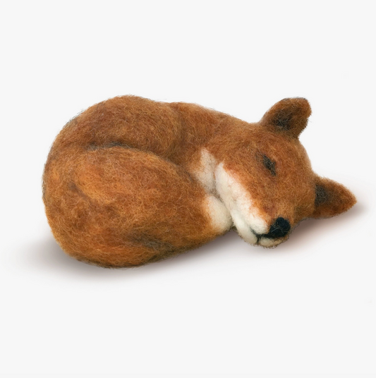 The Crafty Kit Company | Sleepy Fox Needle Felting Kit