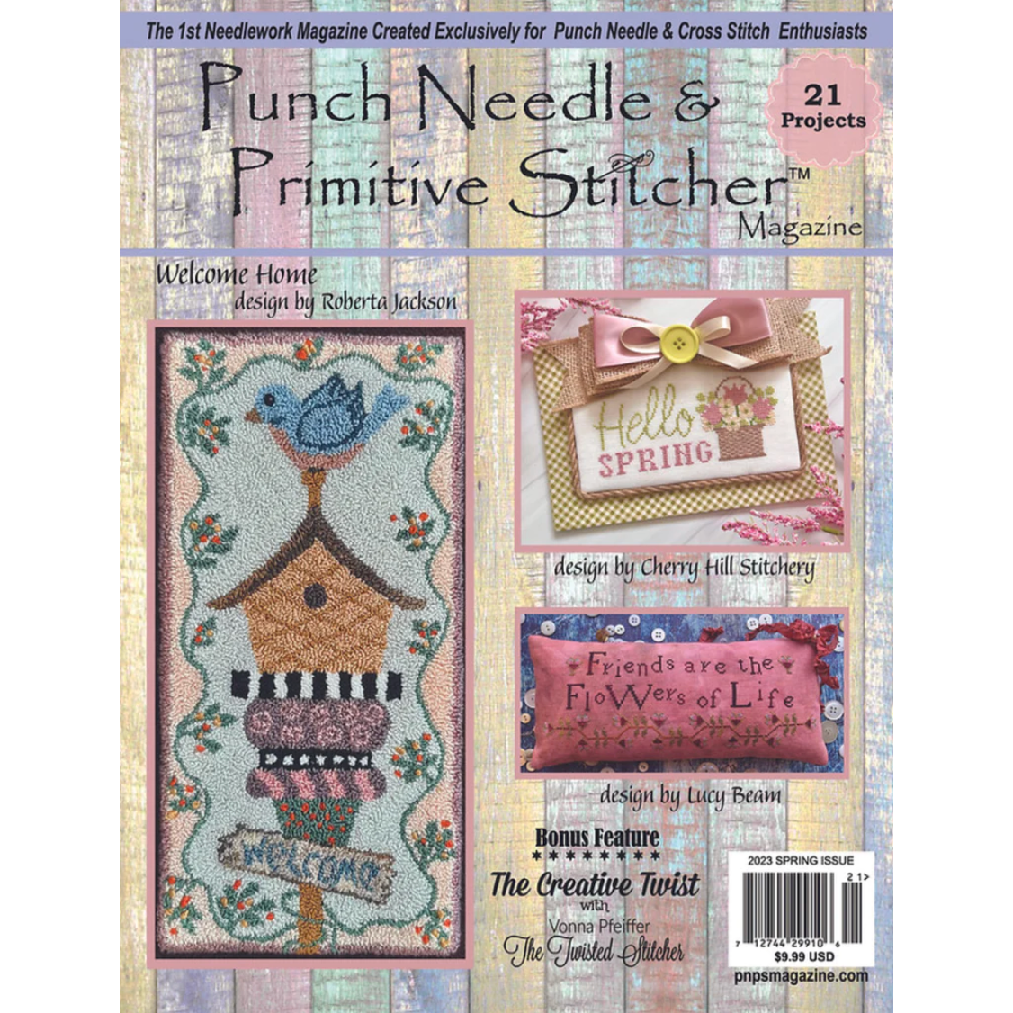 Punch Needle & Primitive Stitcher Magazine - Spring 2023