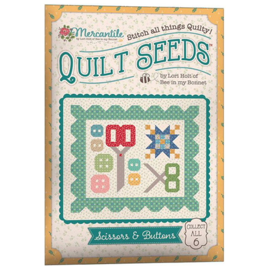 Lori Holt  ~ Mercantile Quilt Seeds Scissors & Buttons Pattern
