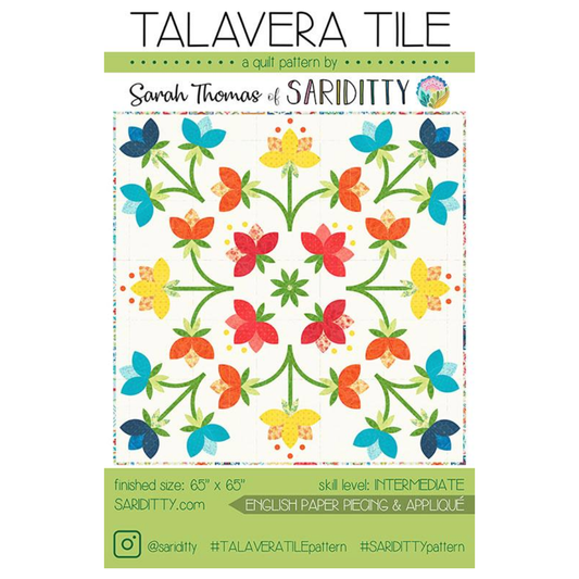 Sariditty | Talavera Tile Applique Pattern