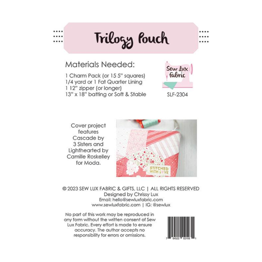 Sew Luxe | Trilogy Pouch Sewing Pattern