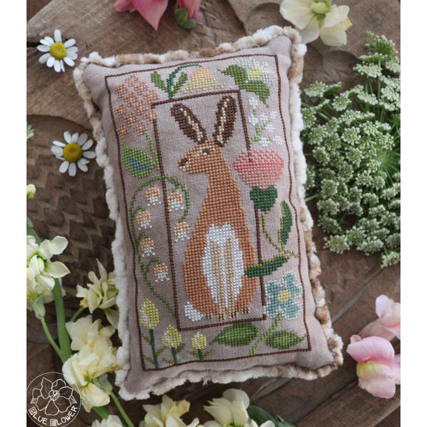 The Blue Flower | Tudor Hare Pattern – Hobby House Needleworks