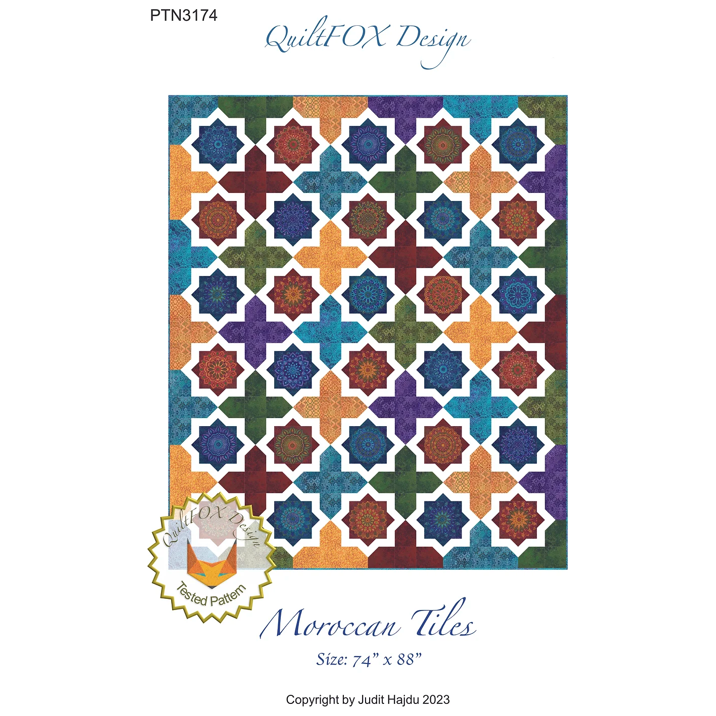 QuiltFOX Design ~ Moroccan Tiles Quilt Pattern