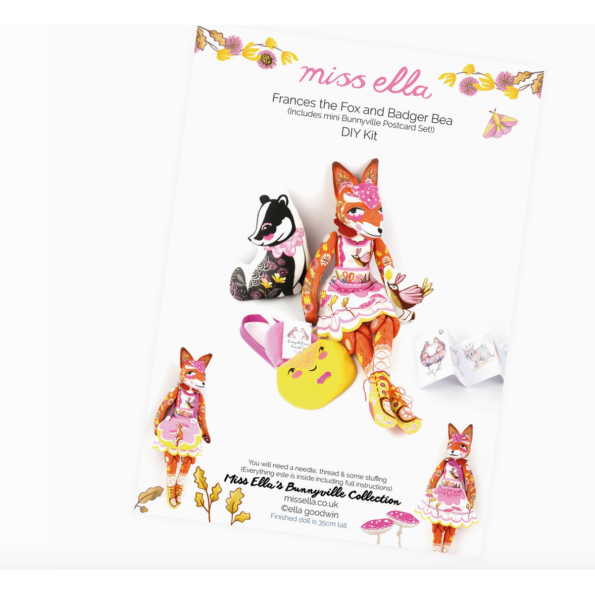 Diy Dolly Kit - Frances the Fox and Bea