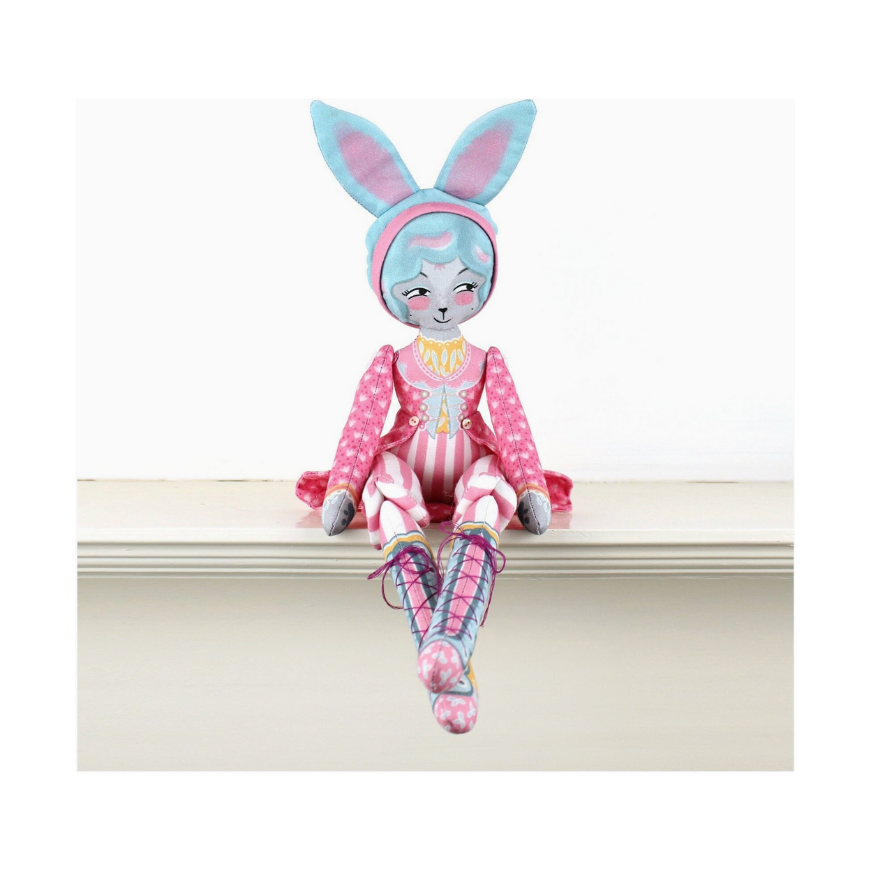 Diy Dolly Kit - Mewky the Circus Ringmaster Cat Bunny Doll