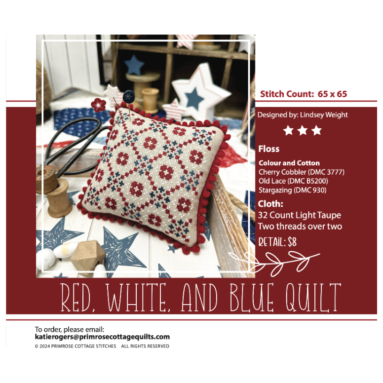 Primrose Cottage | Red, White, and Blue Quilt MARKET 2024