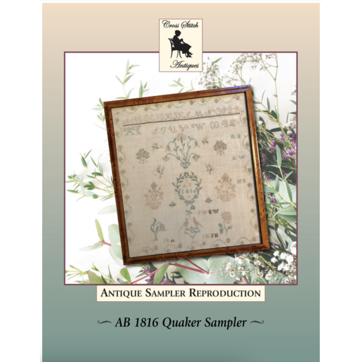 Cross Stitch Antiques | AB 1816 Quaker Sampler MARKET 2024