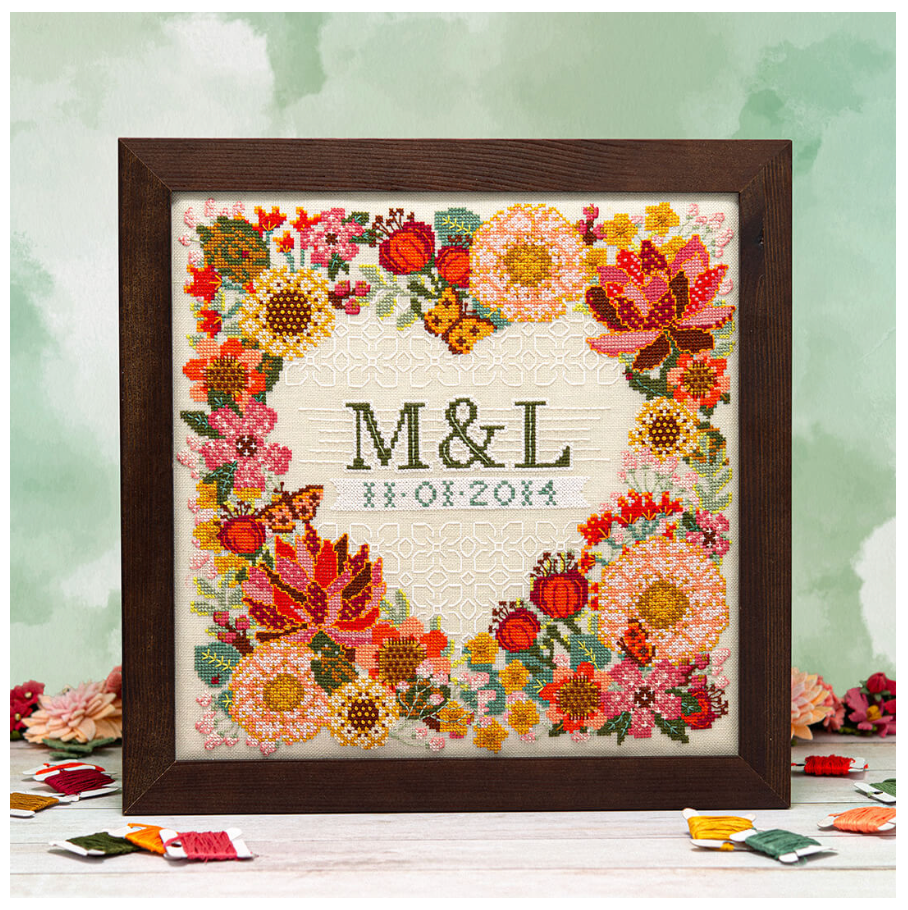 Counting Puddles | Modern Botanical Wedding Sampler MARKET 2024