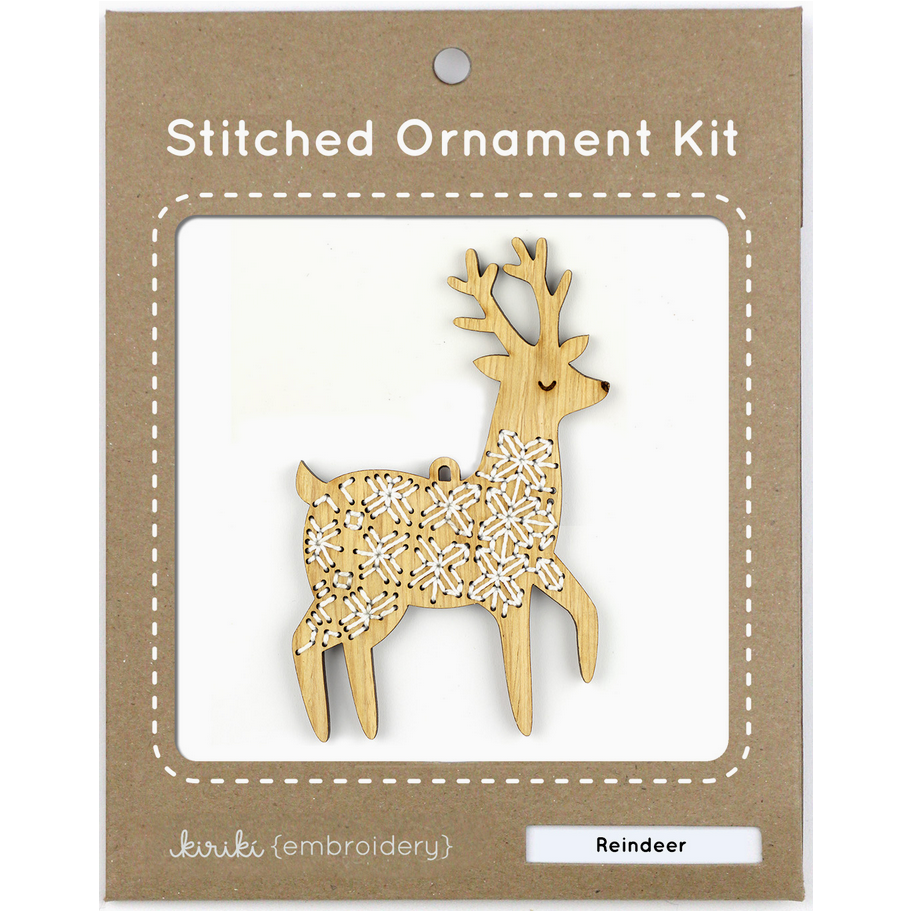 Kiriki Press ~ Reindeer Stitched Ornament Kit