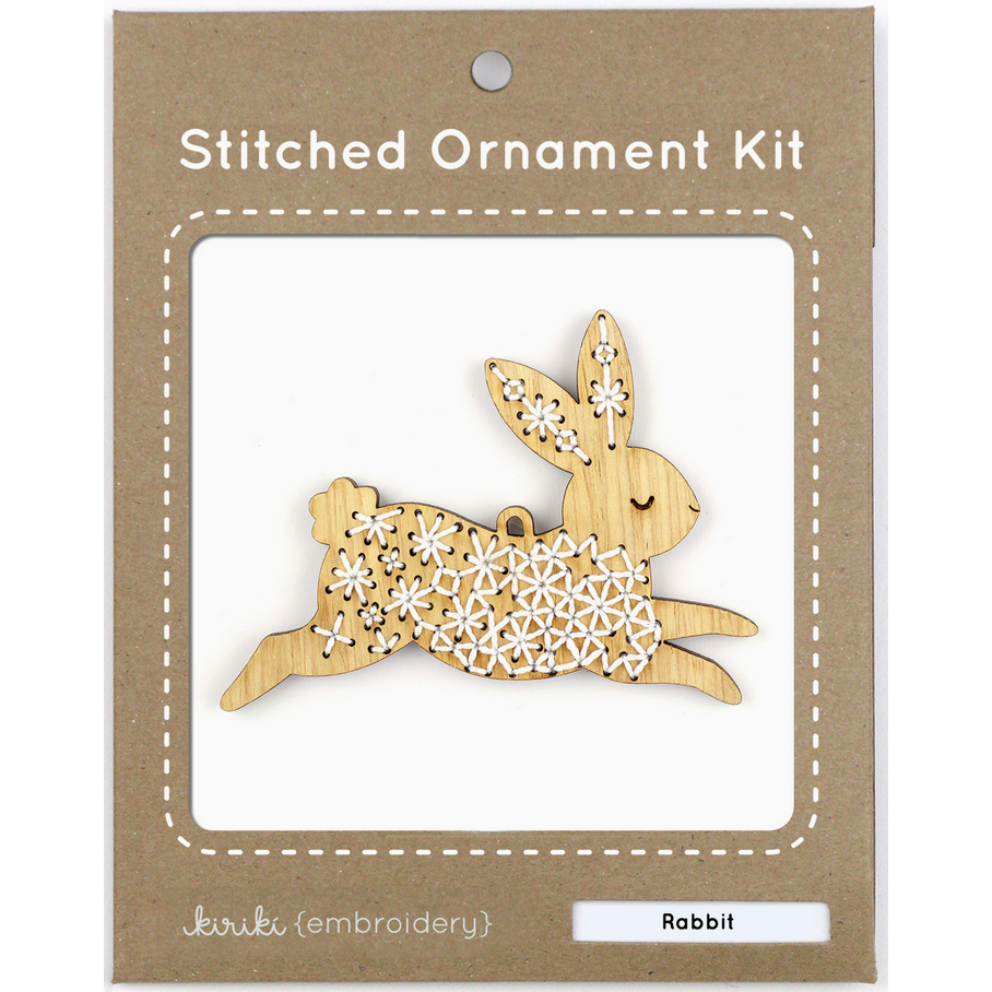 Kiriki Press ~ Rabbit Stitched Ornament Kit