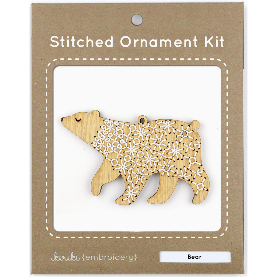 Kiriki Press ~ Bear Stitched Ornament Kit
