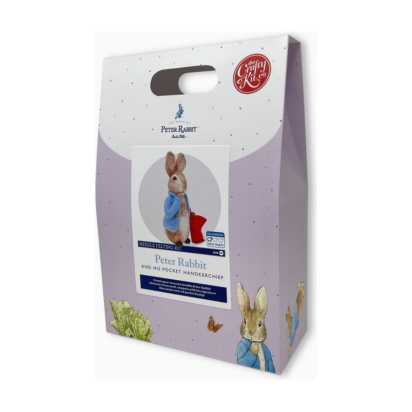 The Crafty Kit Company | Beatrix Potter - Peter Rabbit and His Pocket Handkerchief Needle Felting Kit