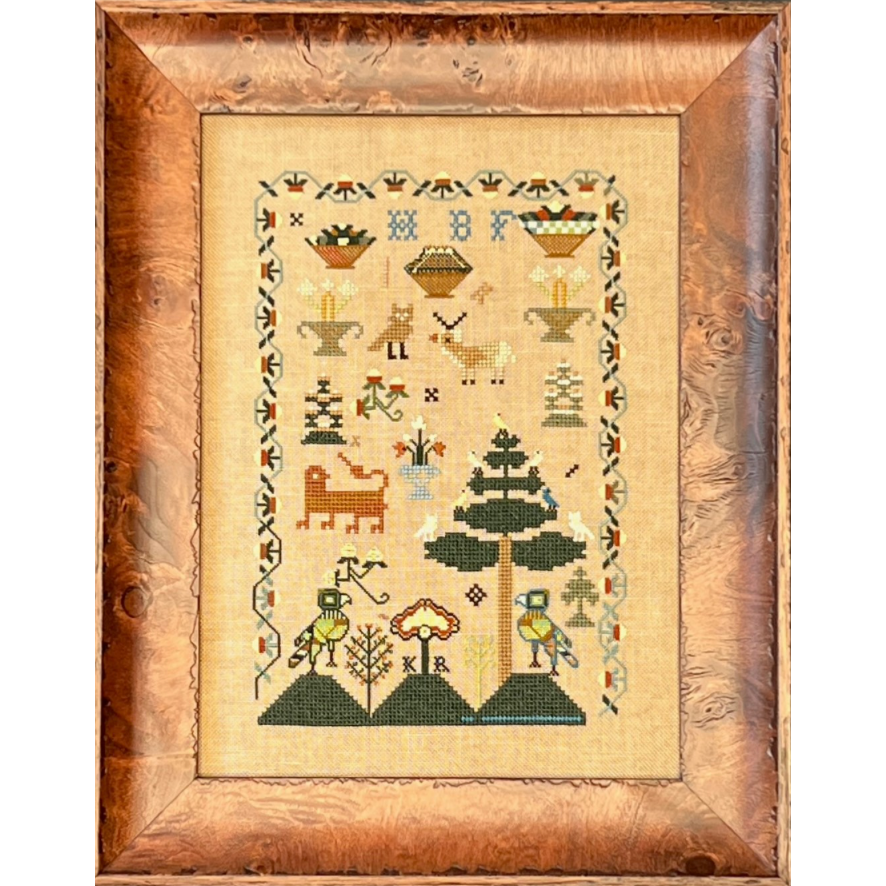 Queenstown Sampler Designs | Newburyport, HBF c. 1789 Reproduction Sam ...